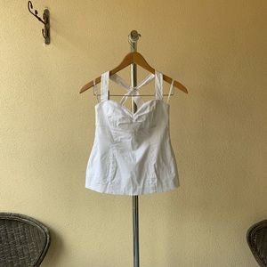 Lilly Pulitzer White Halter Top Sz 2